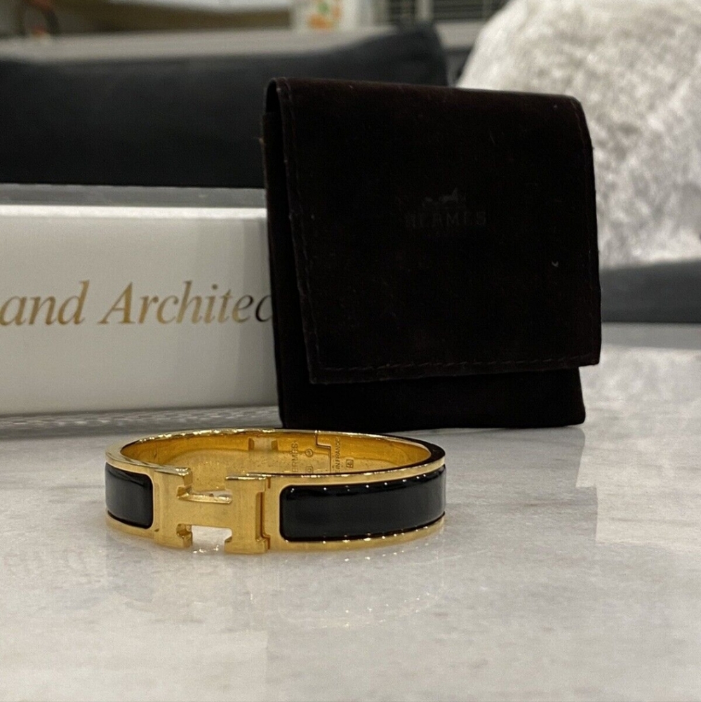 Hermes Clic H 18k Gold Hardware Black